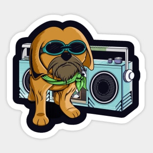 Bark n' Roll Music Sticker